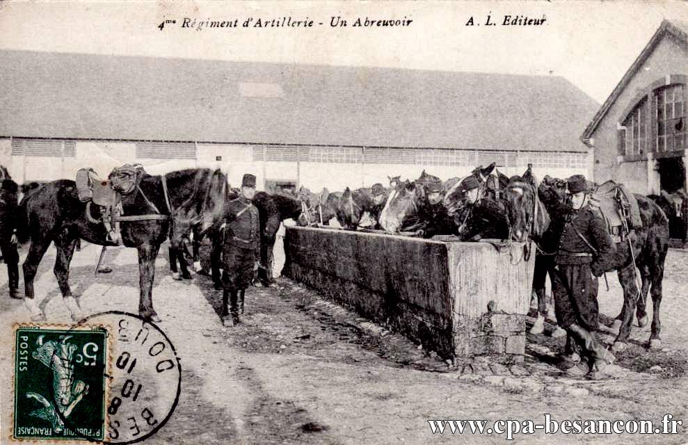 4me Régiment d'Artillerie - Un Abreuvoir